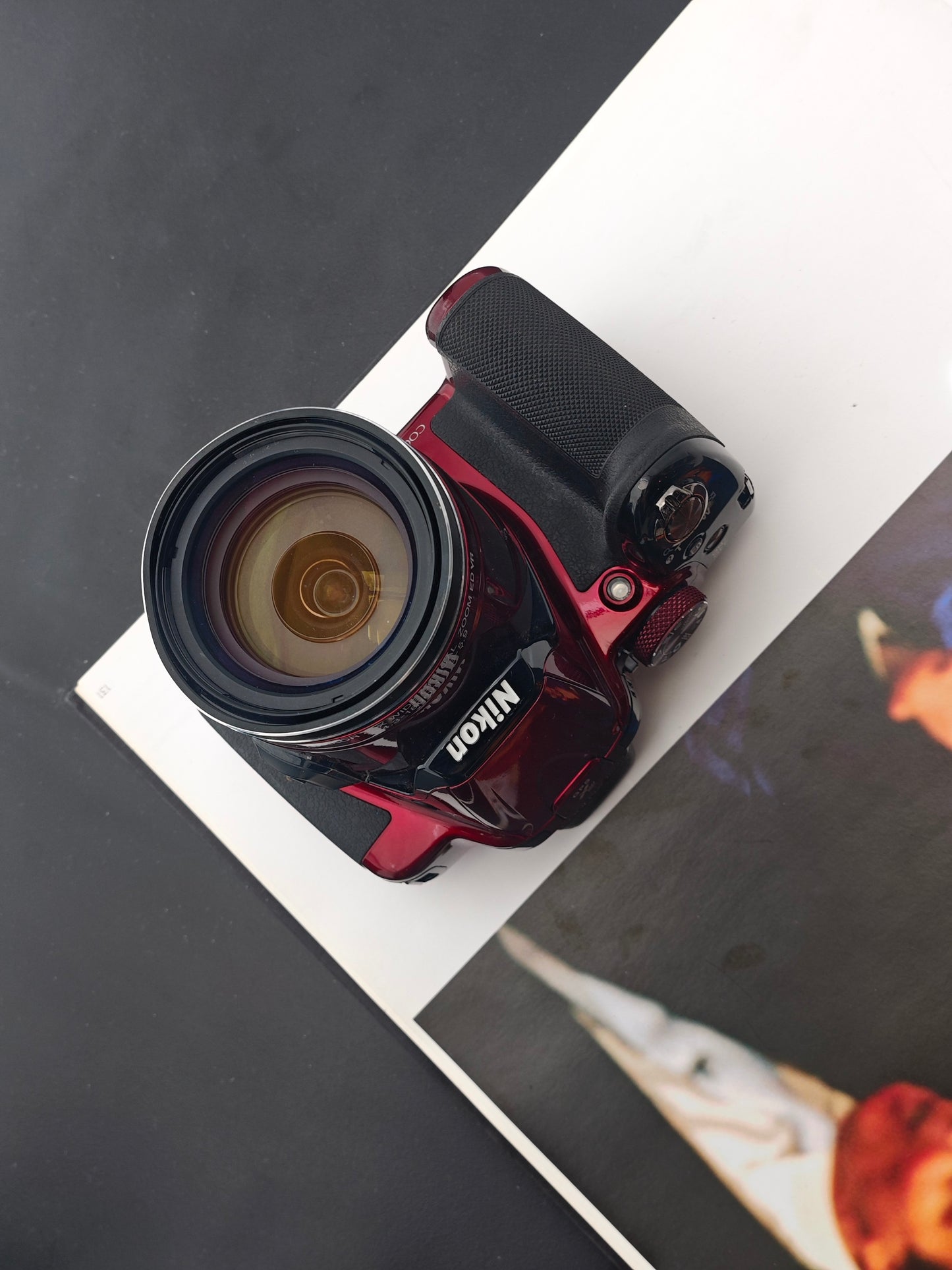 Used Nikon Coolpix P520 red Digital Camera