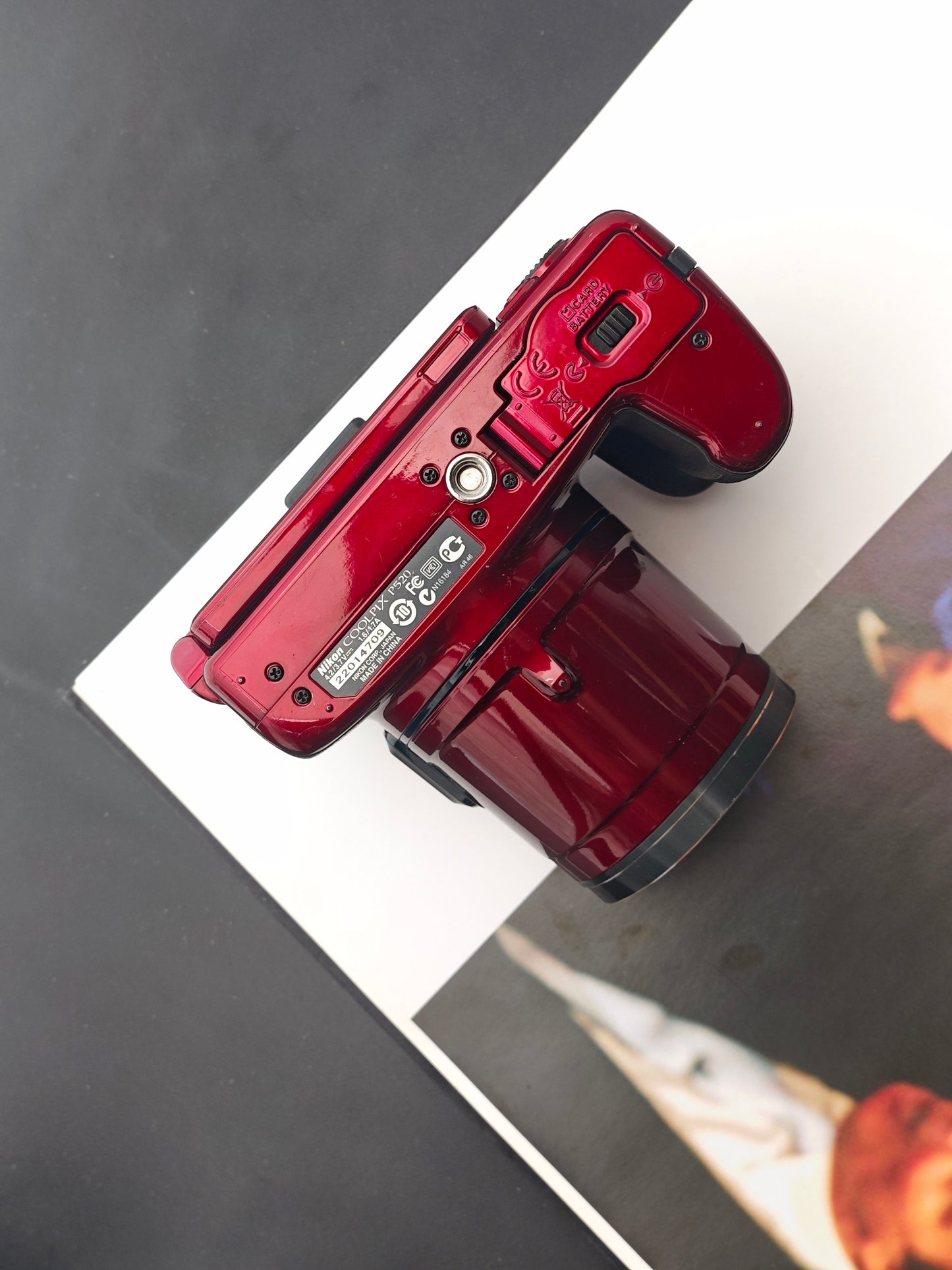 Used Nikon Coolpix P520 red Digital Camera