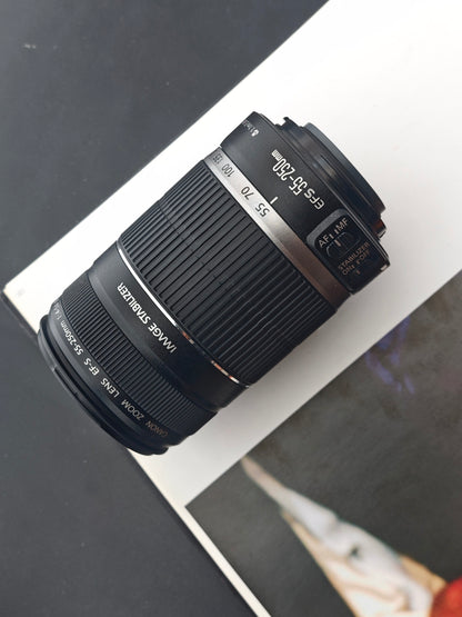 Canon Zoom Lens EF-S 55-250mm F4-5.6 IS #7551022022