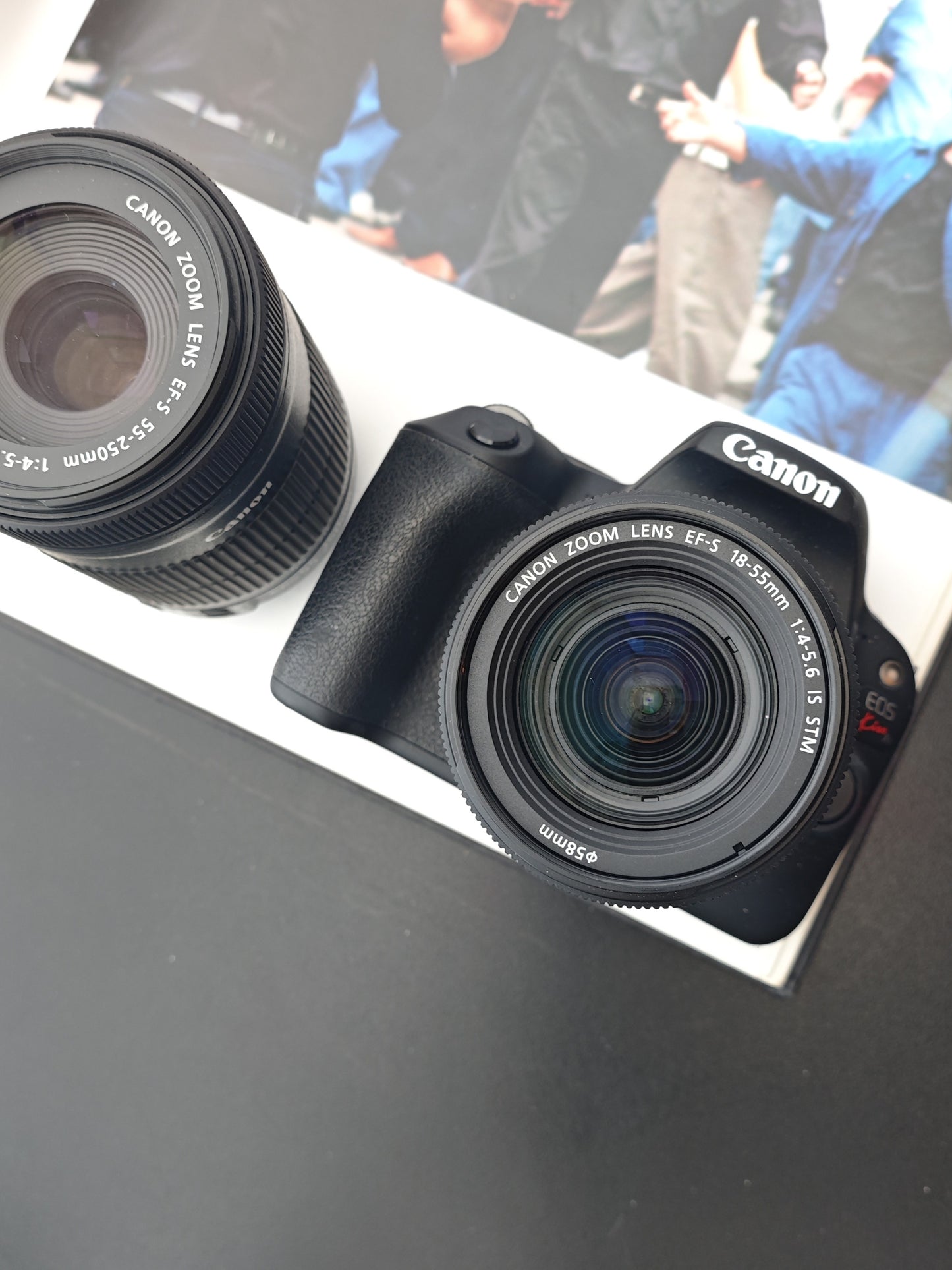 Used Canon EOS Kiss X9 with Double Zoom Kit Digital Camera [No charger]