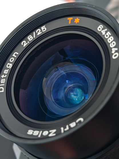 Contax 167MT with Carl Zeiss Distagon 25mm F2.8 T* AEG