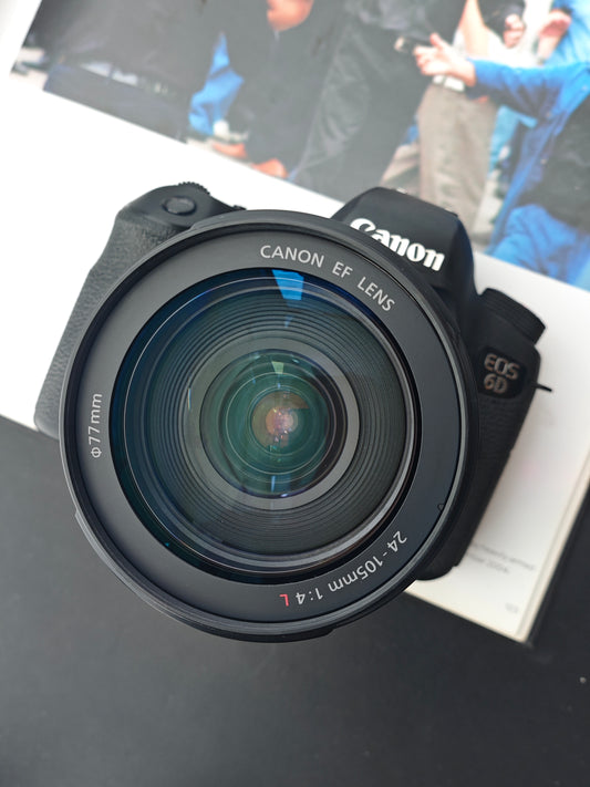 Used Canon EOS 6D with EF 24-105mm F4L USM Digital Camera #181053002509 [No charger]