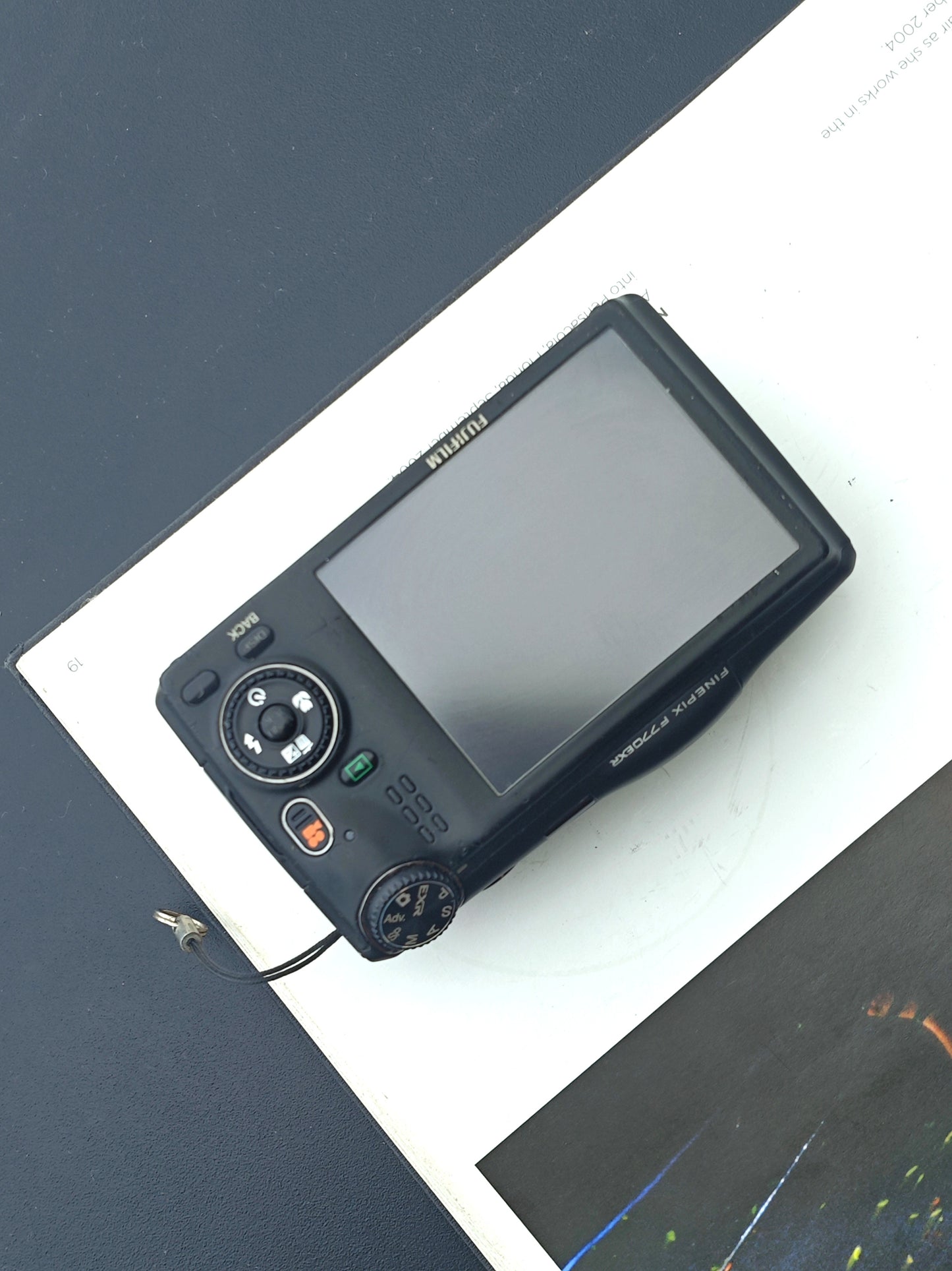 Used FujiFilm Finepix F770 EXR black Digital Camera [No charger]