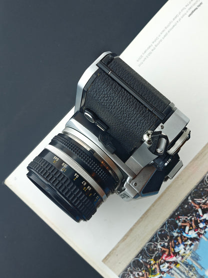 Nikon FE silver with Nikkor 50mm F1.4 Ai-S