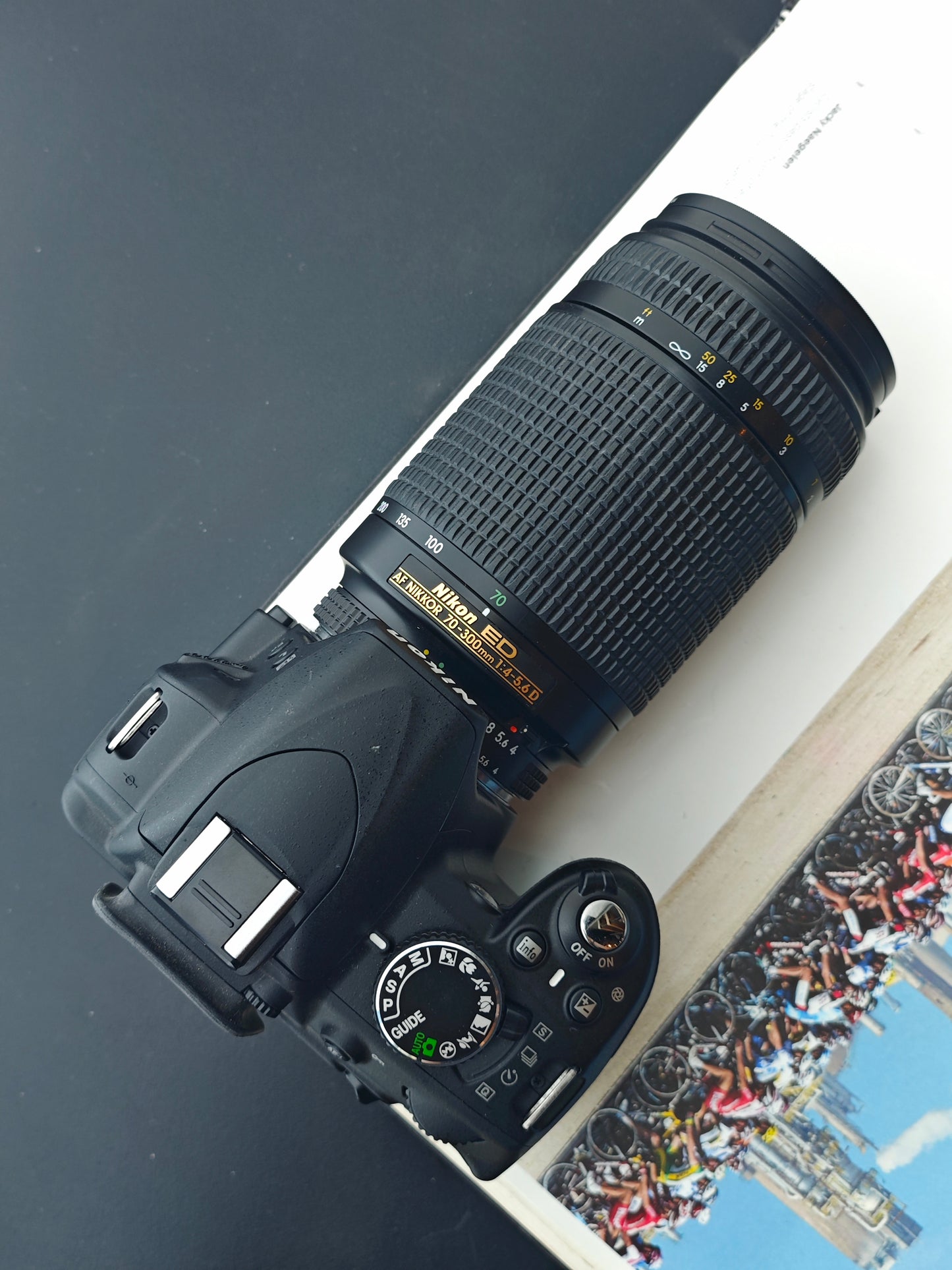 Used Nikon D3100 with AF Nikkor 70-300mm F4-5.6 D [No charger]