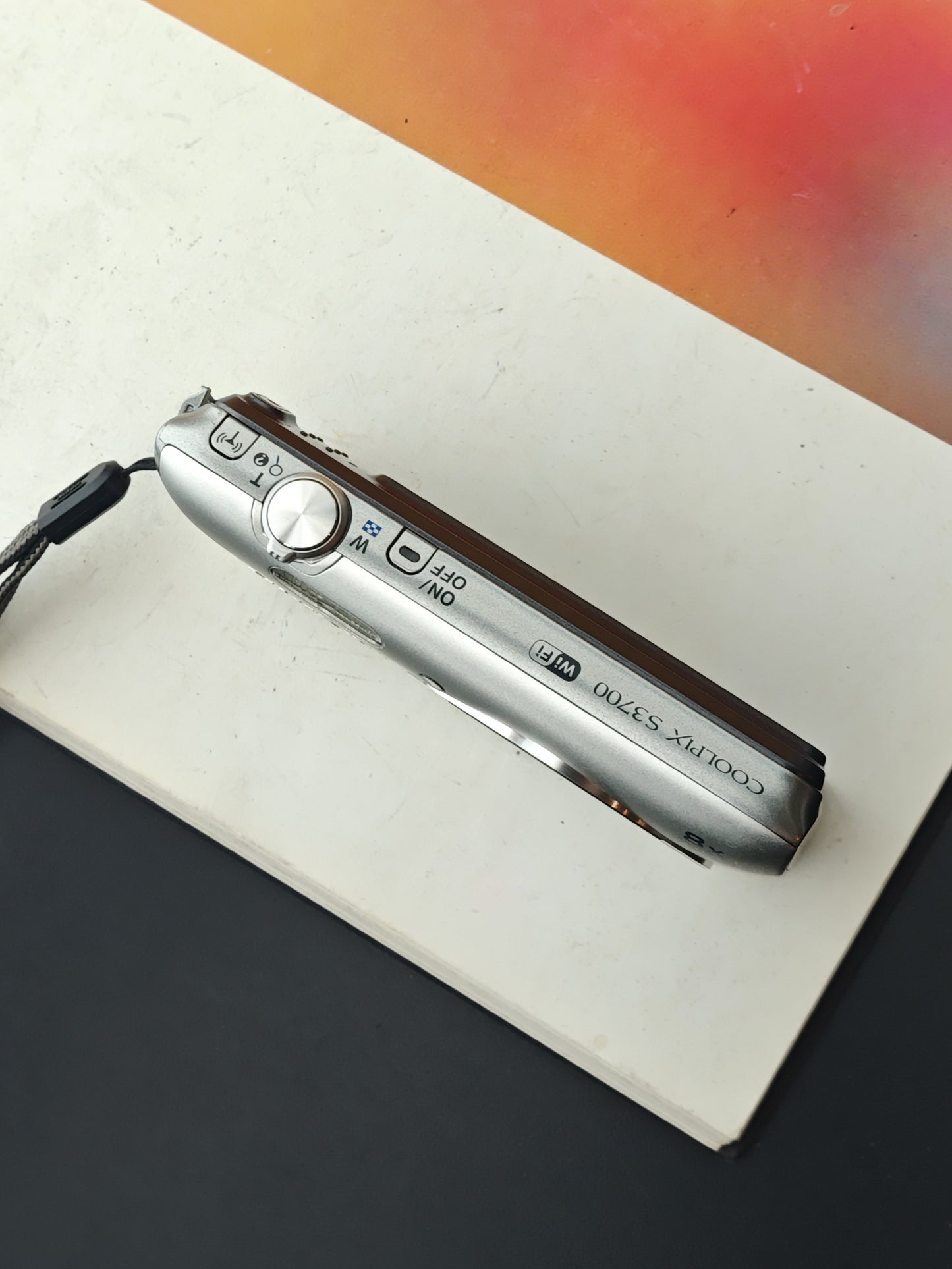 Used Nikon Coolpix S3700 silver Digital Camera [No charger]