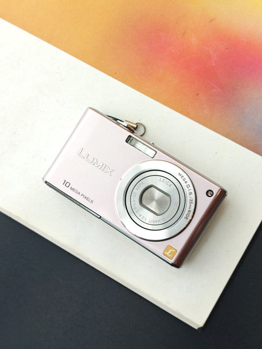 Used Panasonic Lumix DMC-FX37 pink Digital Camera [JPN only, No charger] #FG8SA002767