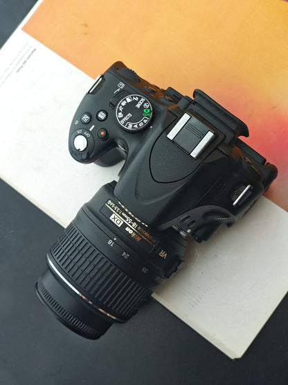 Used Nikon D5100 with Nikon AF-S Nikkor 18-55mm F3.5-5.6 G [No charger]