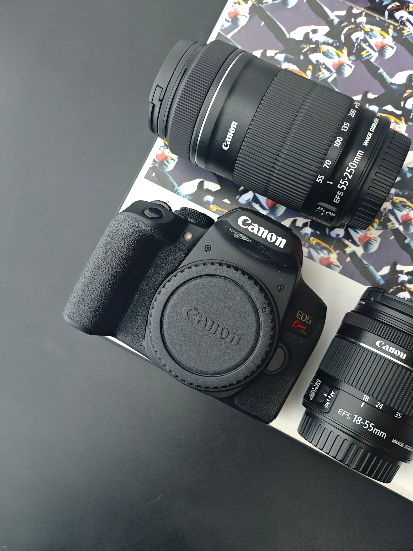 Used Canon EOS Kiss X10i with Double Zoom Kit Digital Camera