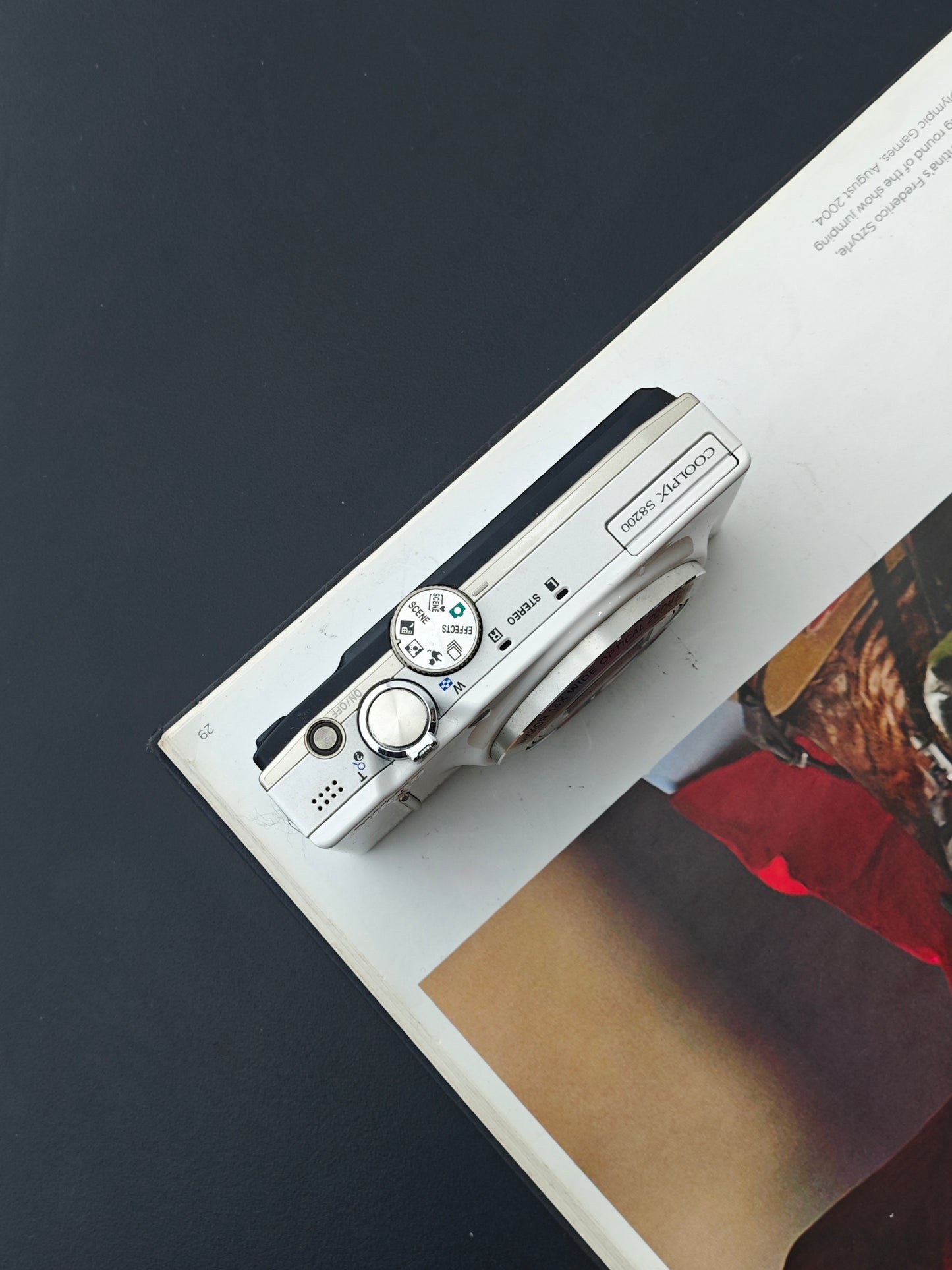 Used Nikon Coolpix S8200 white Digital Camera [No charger]