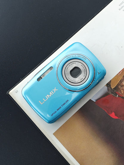 Used Panasonic Lumix DMC-S1 blue Digital Camera [JPN only, No charger]