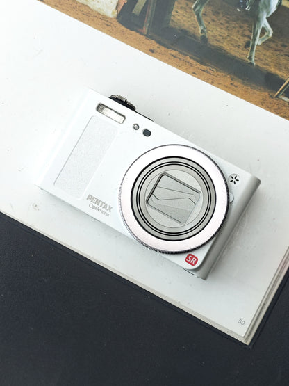 Used Pentax Optio RZ18 white Digital Camera [No charger]
