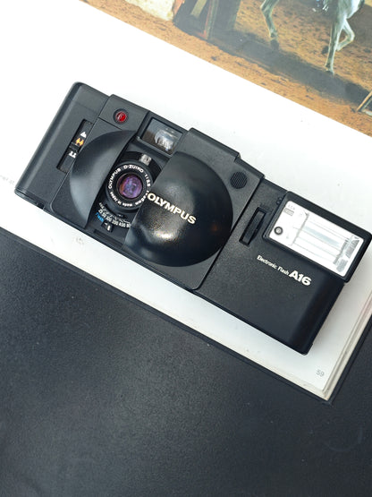 Olympus XA2 with Electronic Flash A16