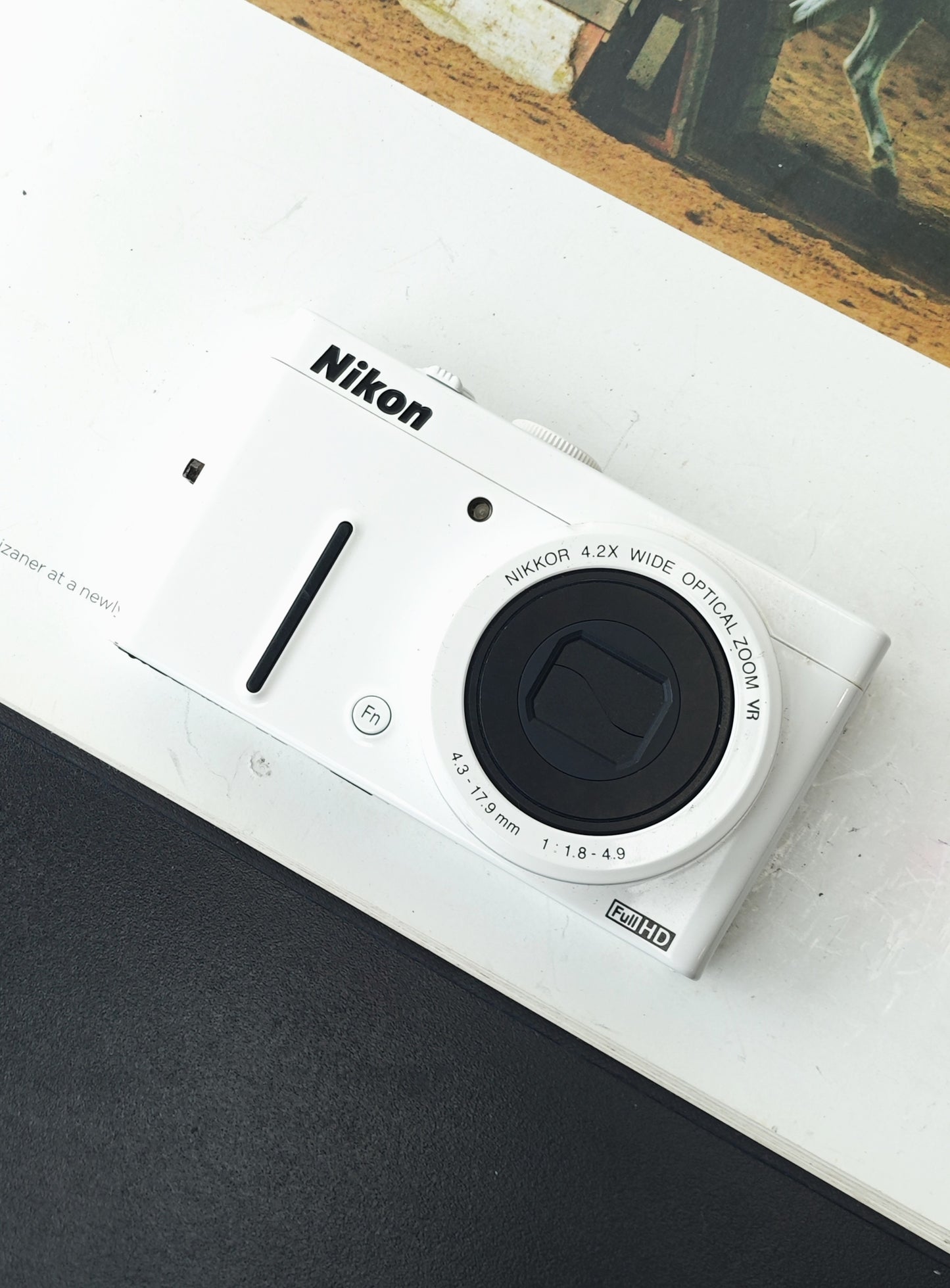 Used Nikon Coolpix P310 white Digital Camera [No charger]