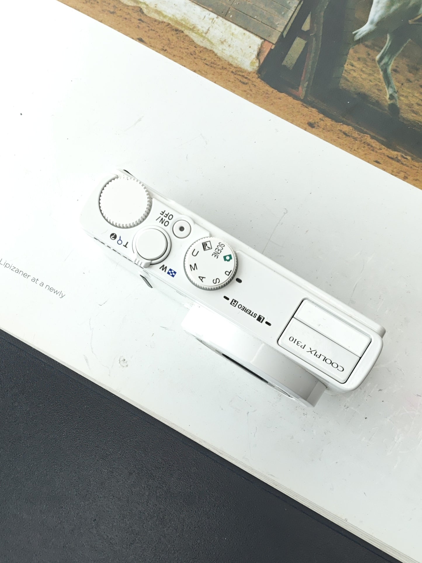 Used Nikon Coolpix P310 white Digital Camera [No charger]