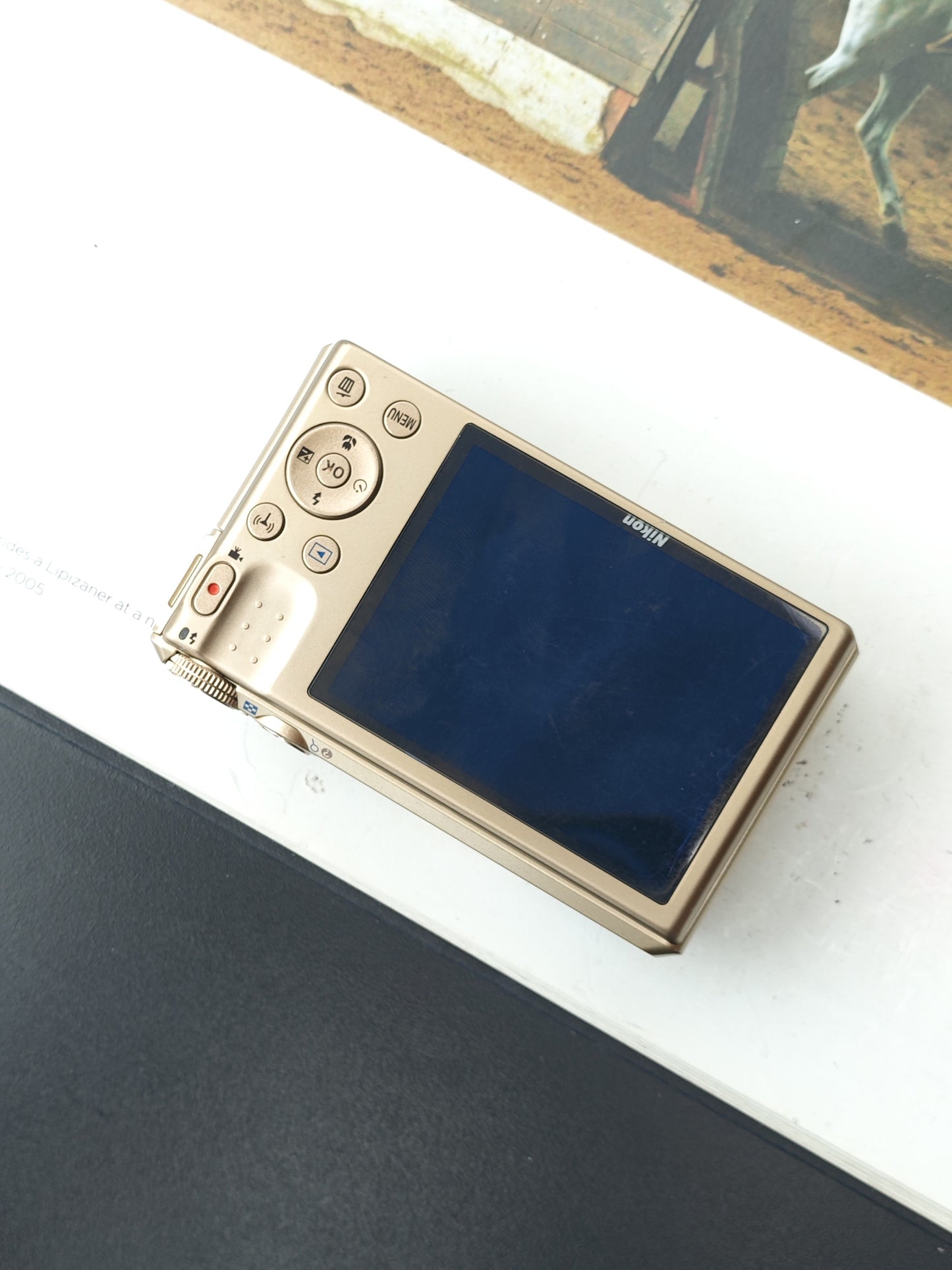 Used Nikon Coolpix S7000 gold Digital Camera [No charger]