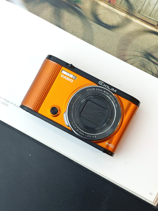Used Casio EXILIM EX-ZR1600 orange Digital Camera [No charger]