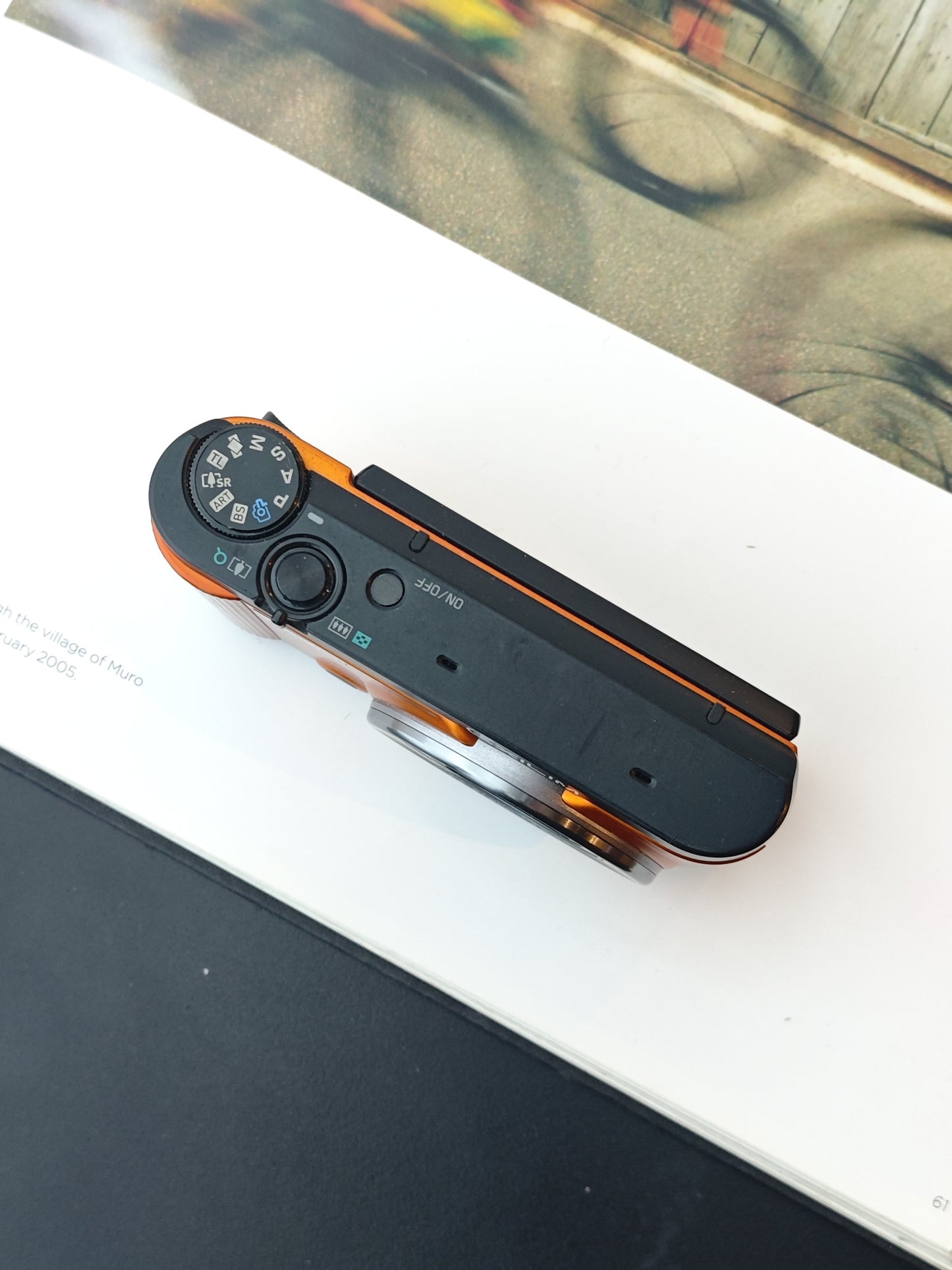 Used Casio EXILIM EX-ZR1600 orange Digital Camera [No charger]