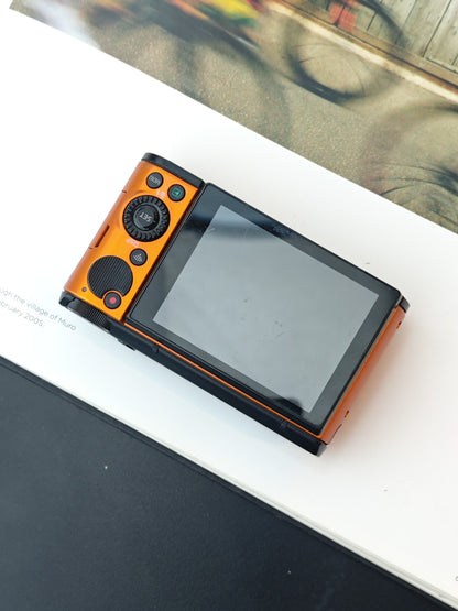 Used Casio EXILIM EX-ZR1600 orange Digital Camera [No charger]