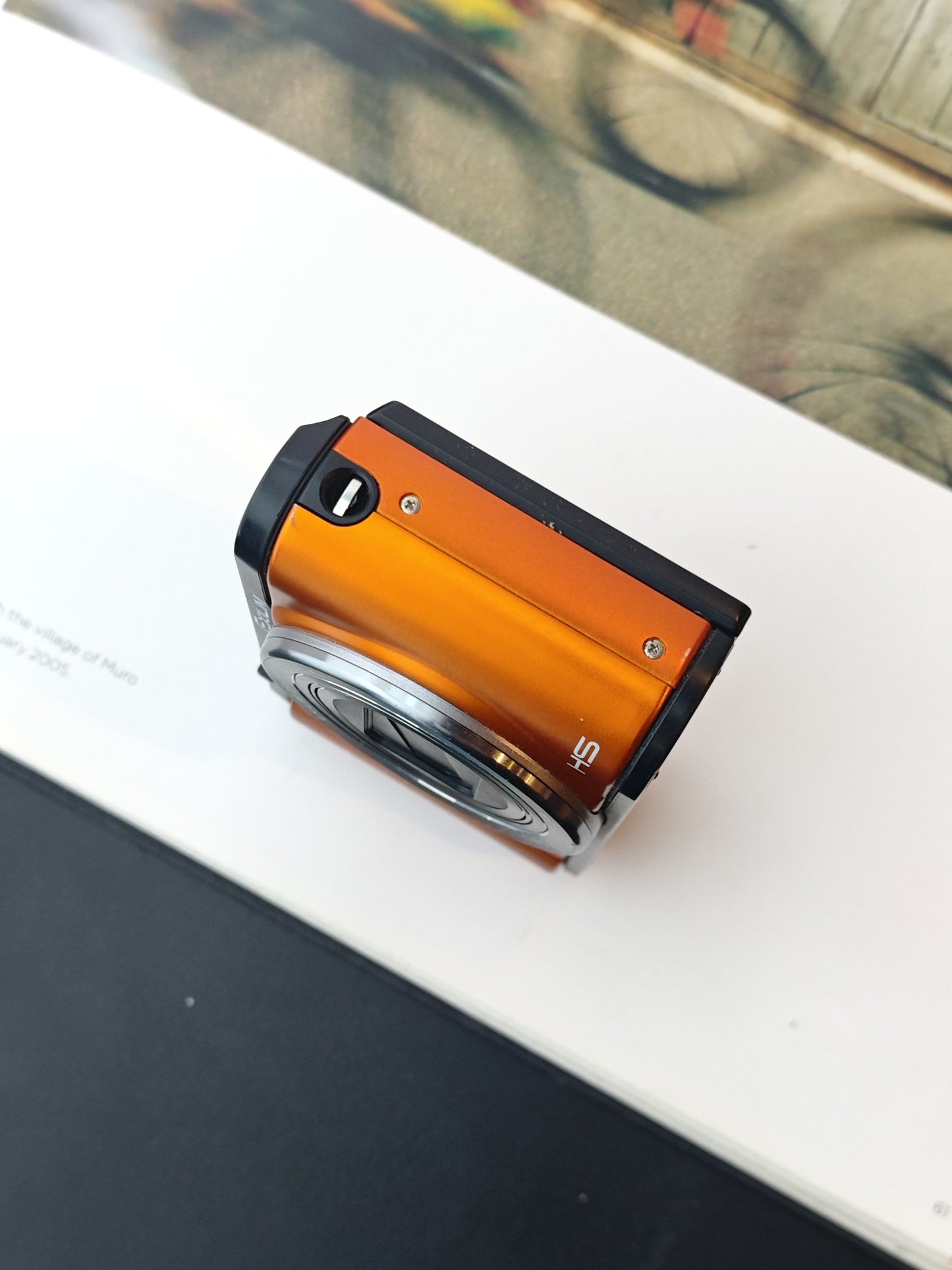 Used Casio EXILIM EX-ZR1600 orange Digital Camera [No charger]
