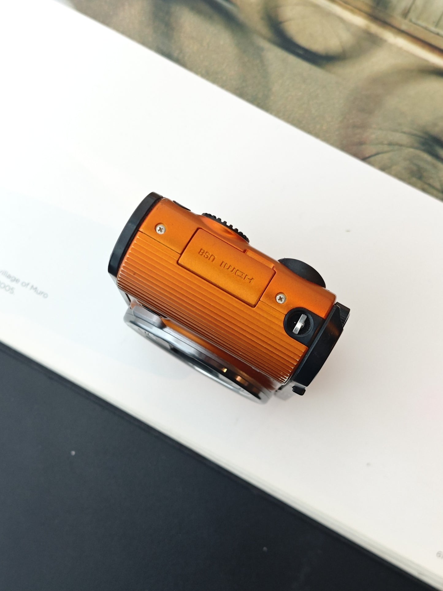Used Casio EXILIM EX-ZR1600 orange Digital Camera [No charger]
