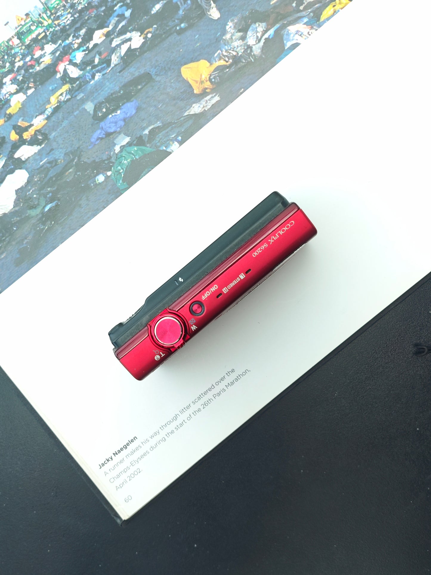 Used Nikon Coolpix S6200 red Digital Camera [No charger]