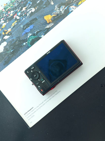 Used Nikon Coolpix S6200 red Digital Camera [No charger]