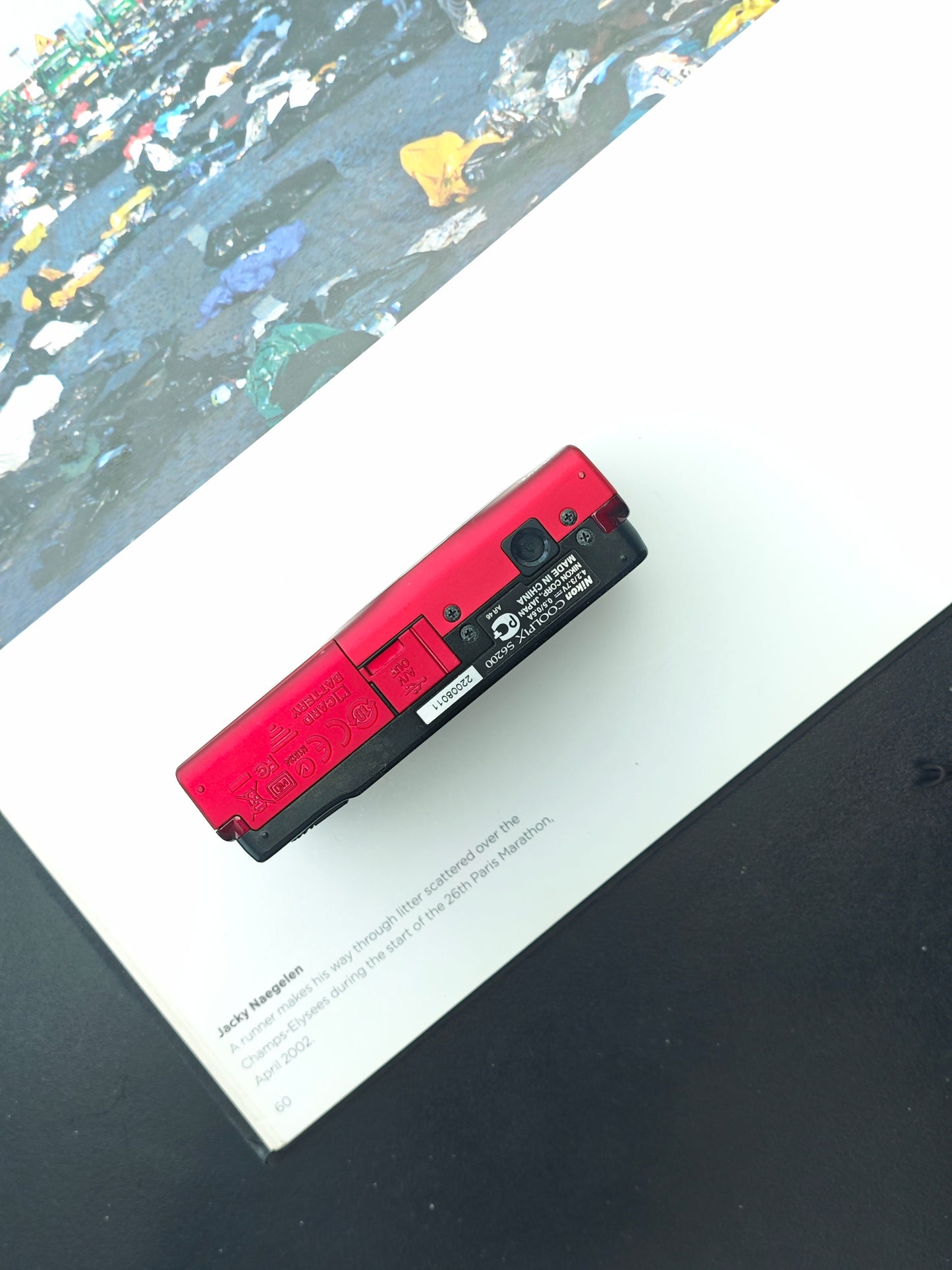 Used Nikon Coolpix S6200 red Digital Camera [No charger]