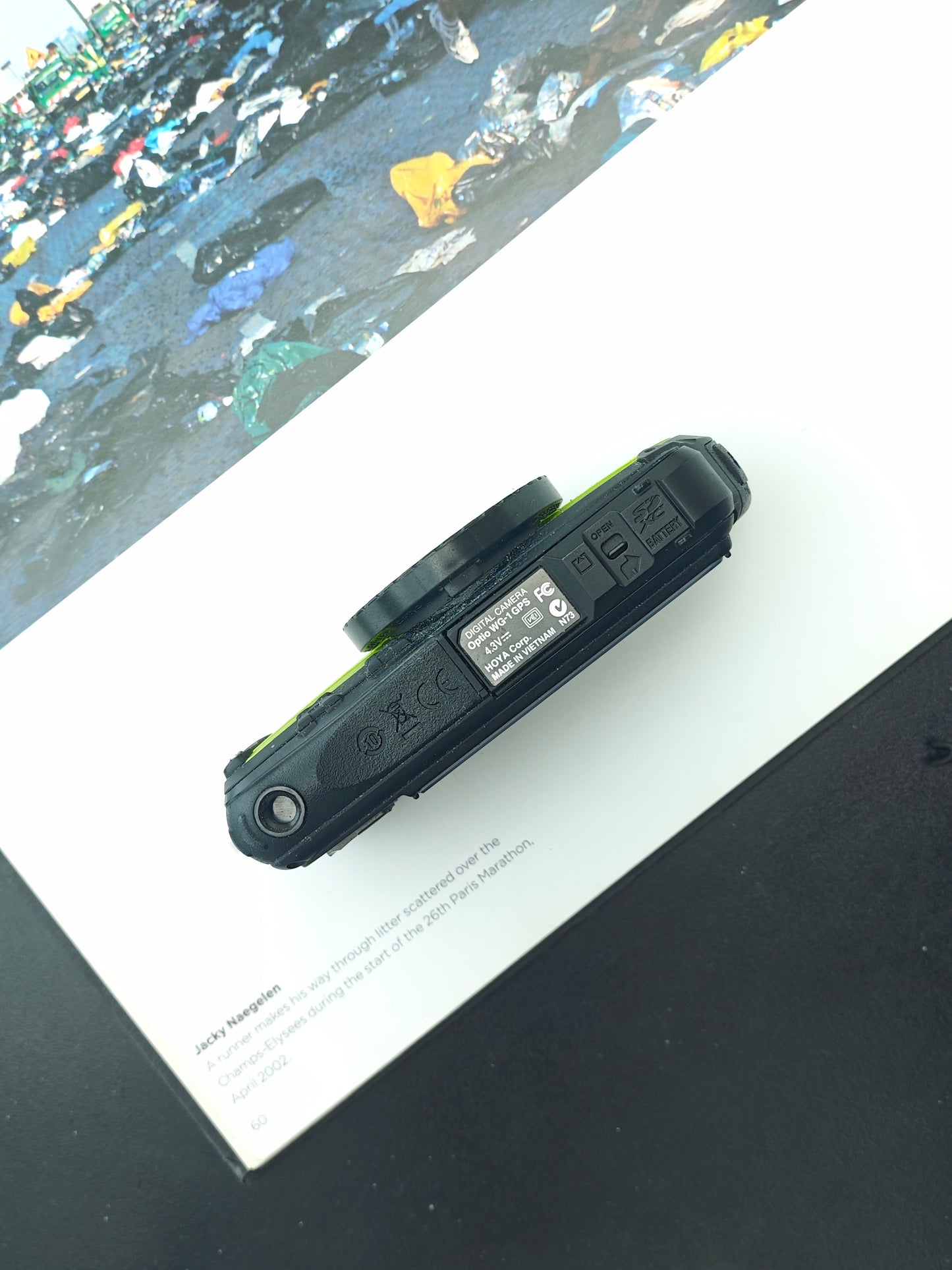 Used Pentax Optio WG-1 green Digital Camera [No charger]