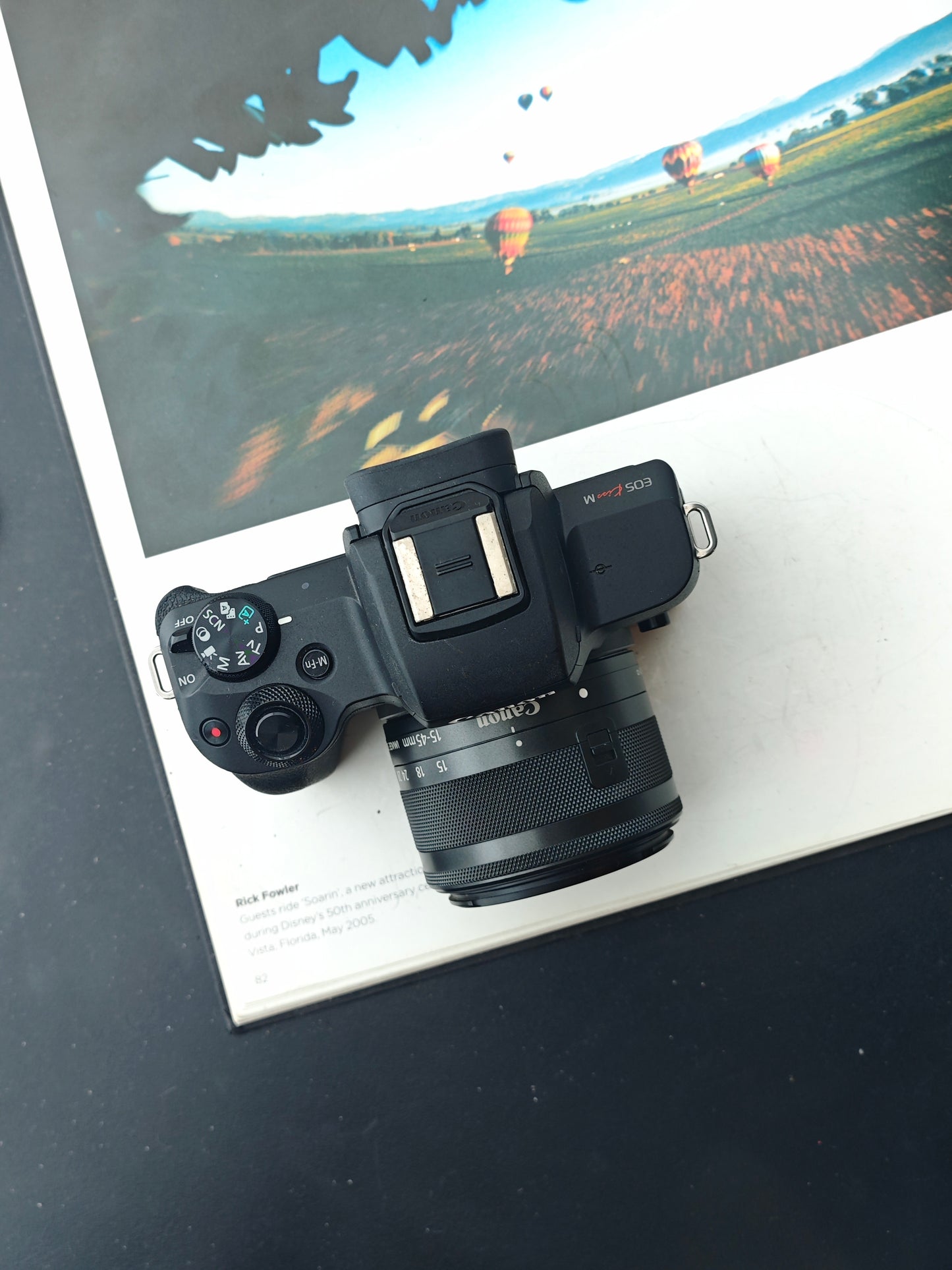 Used Canon EOS kiss M with Double Zoom Kit Digital Camera