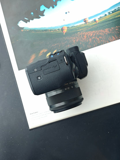 Used Canon EOS kiss M with Double Zoom Kit Digital Camera