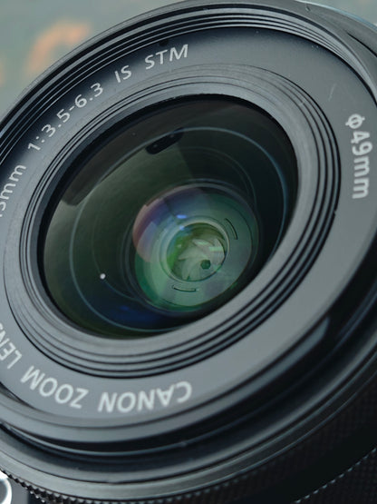 Used Canon EOS kiss M with Double Zoom Kit Digital Camera