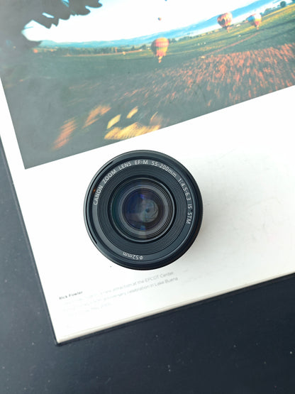 Used Canon EOS kiss M with Double Zoom Kit Digital Camera