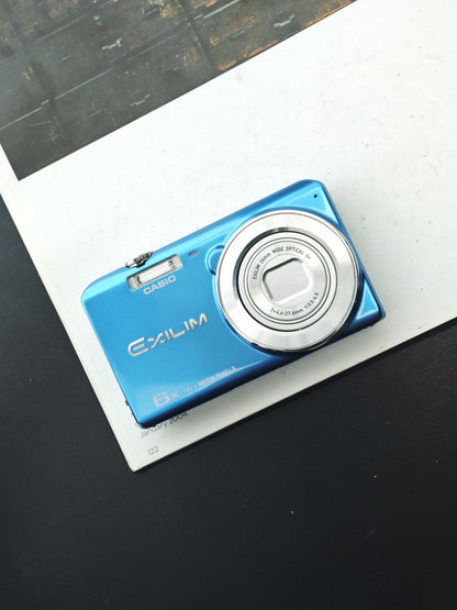 Used Casio EXILIM EX-ZS25 blue Digital Camera [No charger]