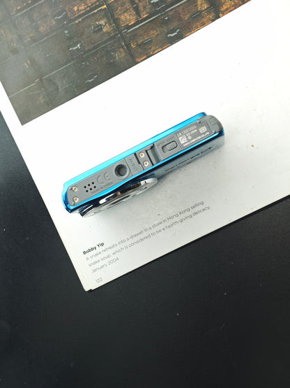 Used Casio EXILIM EX-ZS25 blue Digital Camera [No charger]