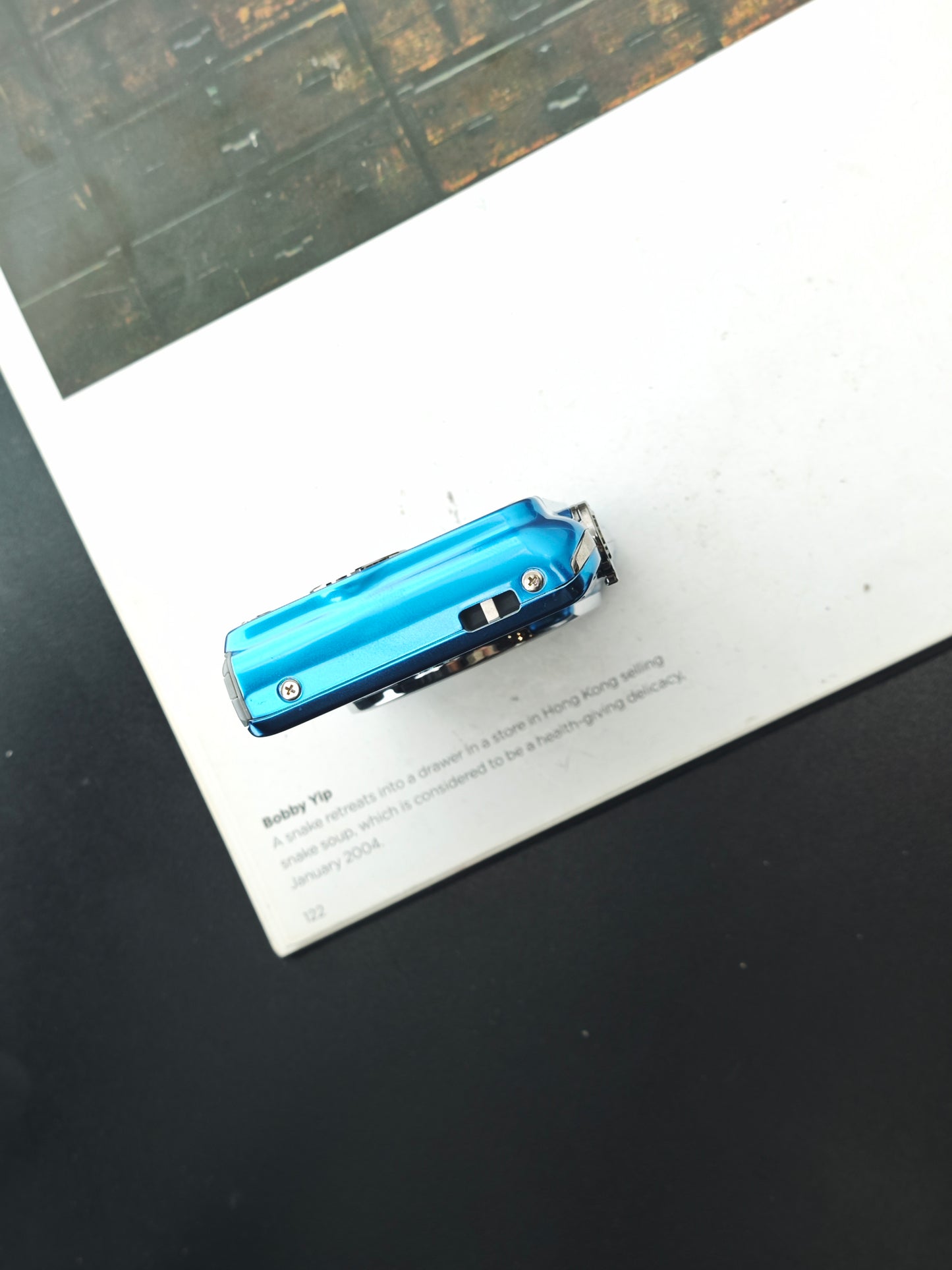 Used Casio EXILIM EX-ZS25 blue Digital Camera [No charger]