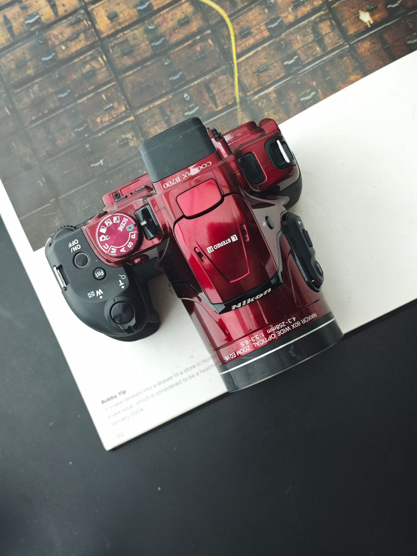 Used Nikon Coolpix B700 red Digital Camera [No charger]