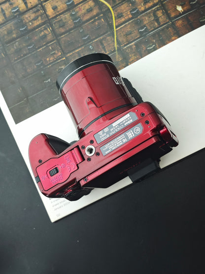 Used Nikon Coolpix B700 red Digital Camera [No charger]