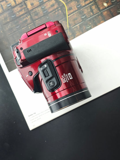 Used Nikon Coolpix B700 red Digital Camera [No charger]