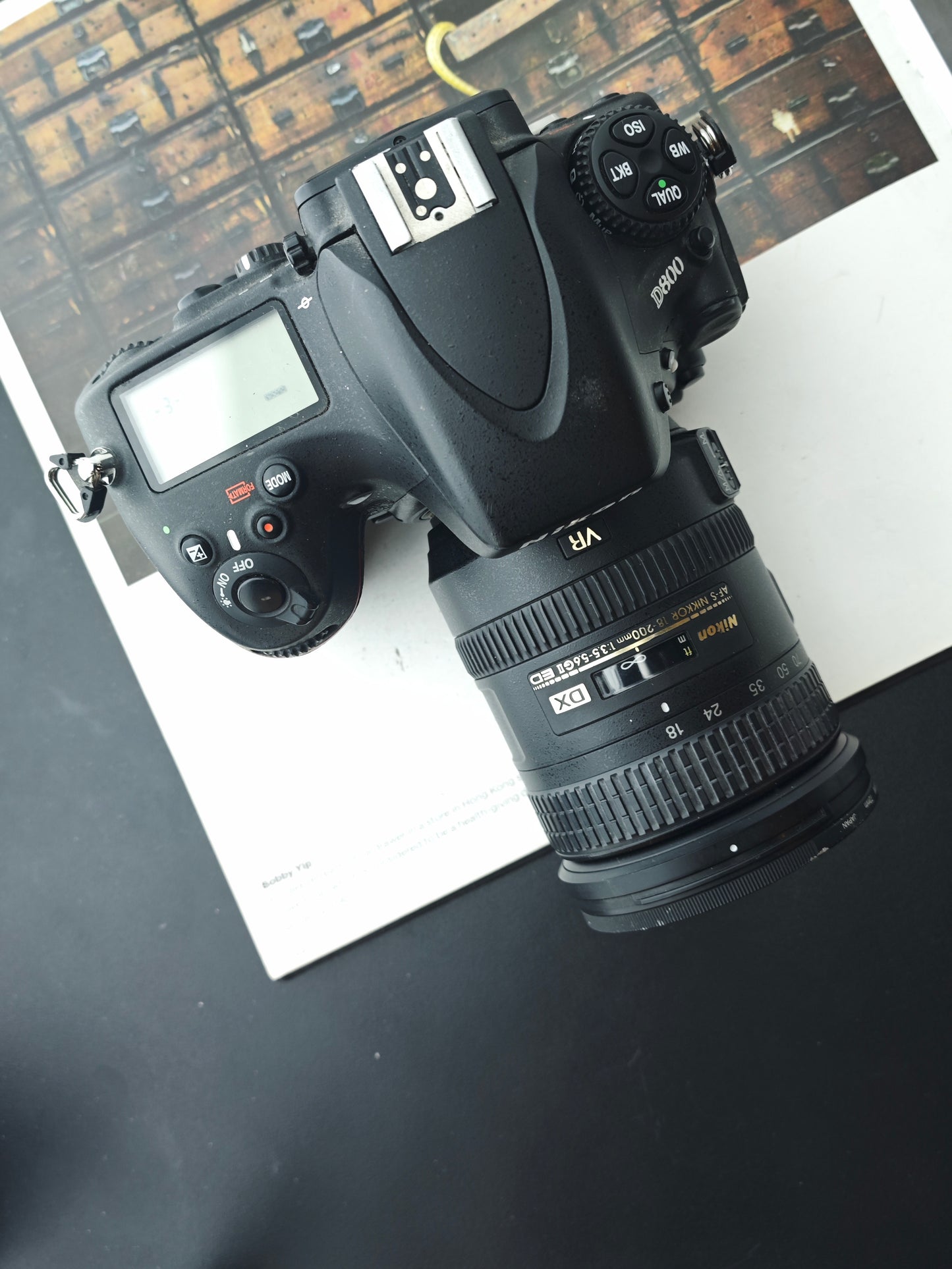 Used Nikon D800 with Nikkor DX AF-S 18-200mm F3.5-5.6 G ED II [No charger]