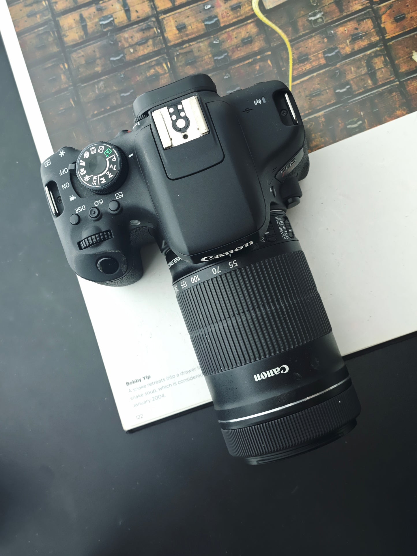 Used Canon EOS Kiss X8i with EF-S 55-250mm F4-5.6 IS STM