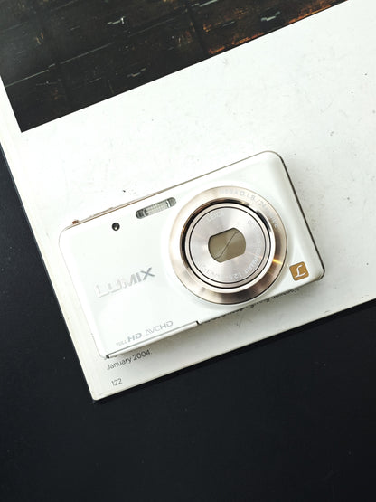 Used Panasonic Lumix DMC-FX80 white Digital Camera [JPN only, No charger]