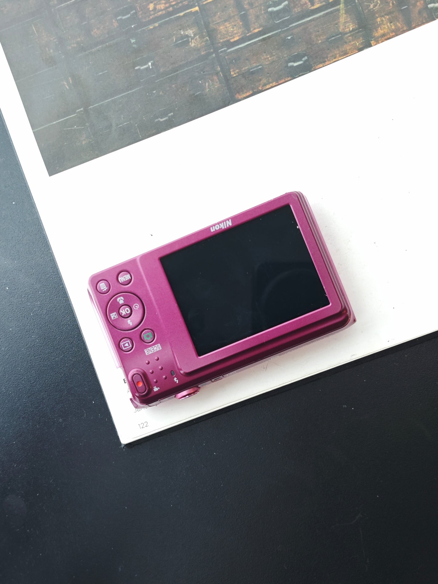 Used Nikon Coolpix S3700 pink Digital Camera [No charger]