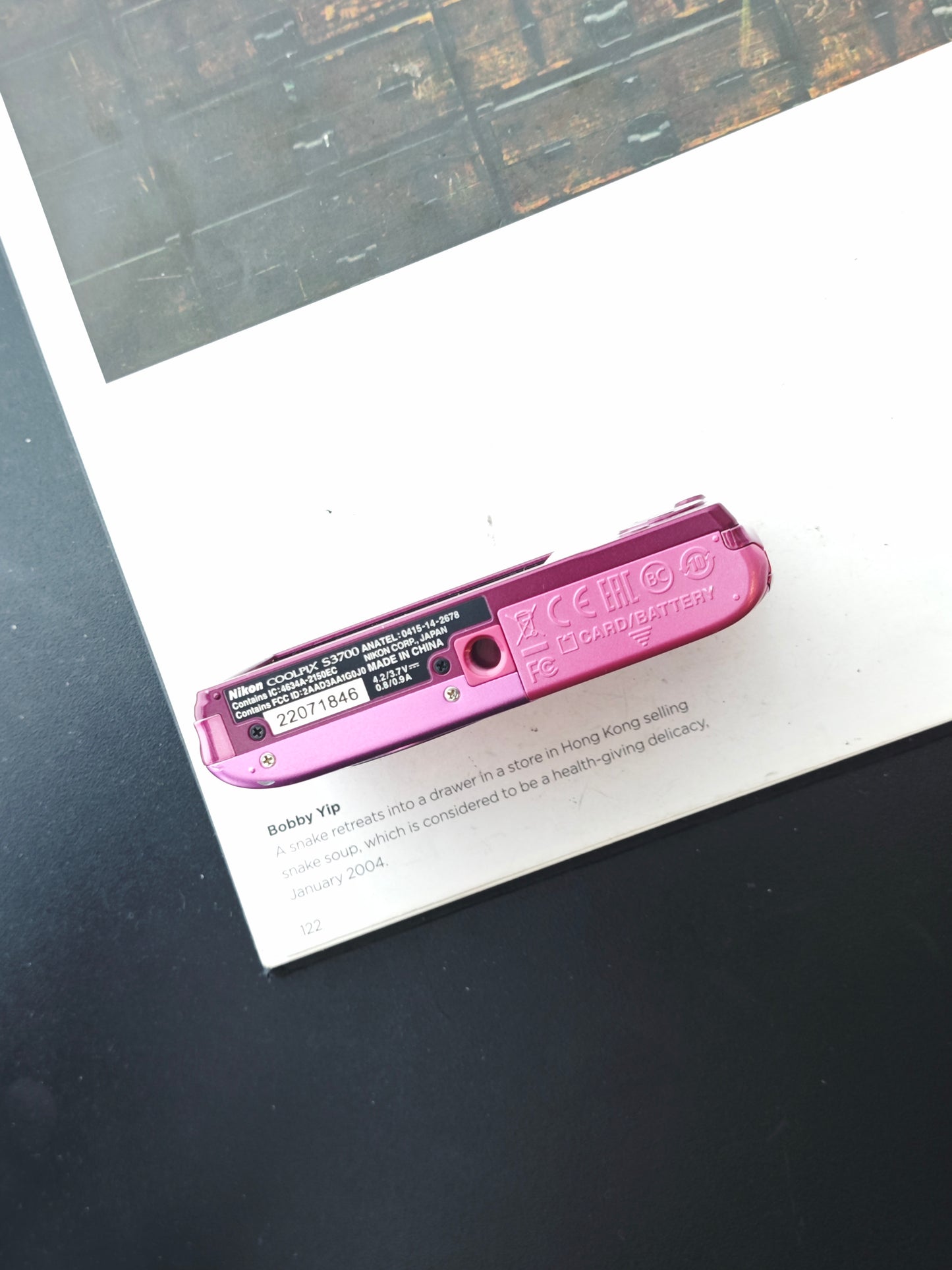 Used Nikon Coolpix S3700 pink Digital Camera [No charger]