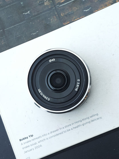 Sony E 16mm F2.8 with VCL-ECU1 Ultra Wide Converter 0.75x