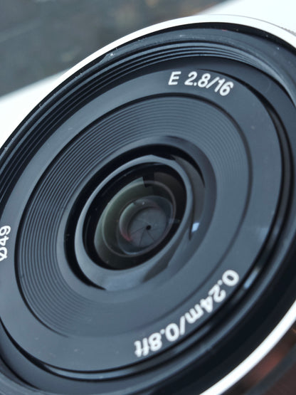 Sony E 16mm F2.8 with VCL-ECU1 Ultra Wide Converter 0.75x