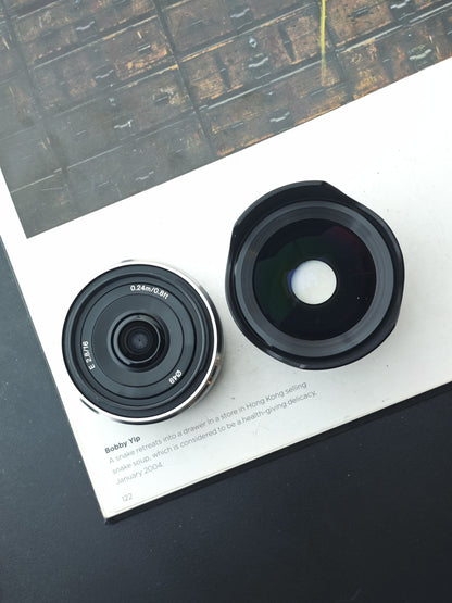 Sony E 16mm F2.8 with VCL-ECU1 Ultra Wide Converter 0.75x