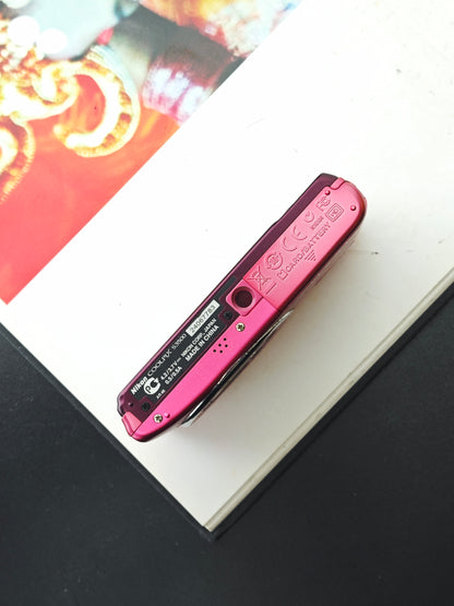 Used Nikon Coolpix S3500 pink Digital Camera [No charger]