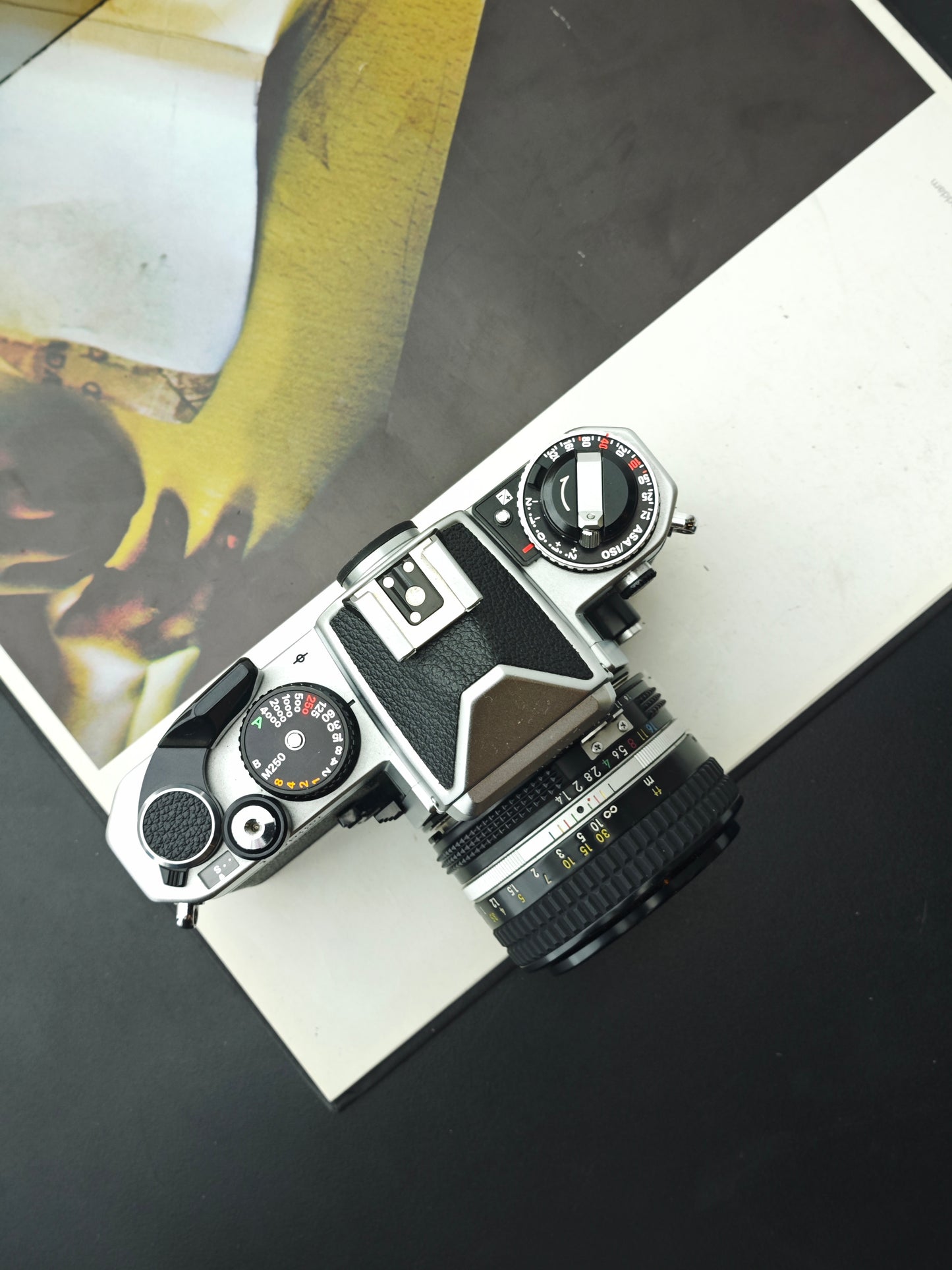 Nikon FE2 silver with Nikon Nikkor 50mm F1.4 Ai