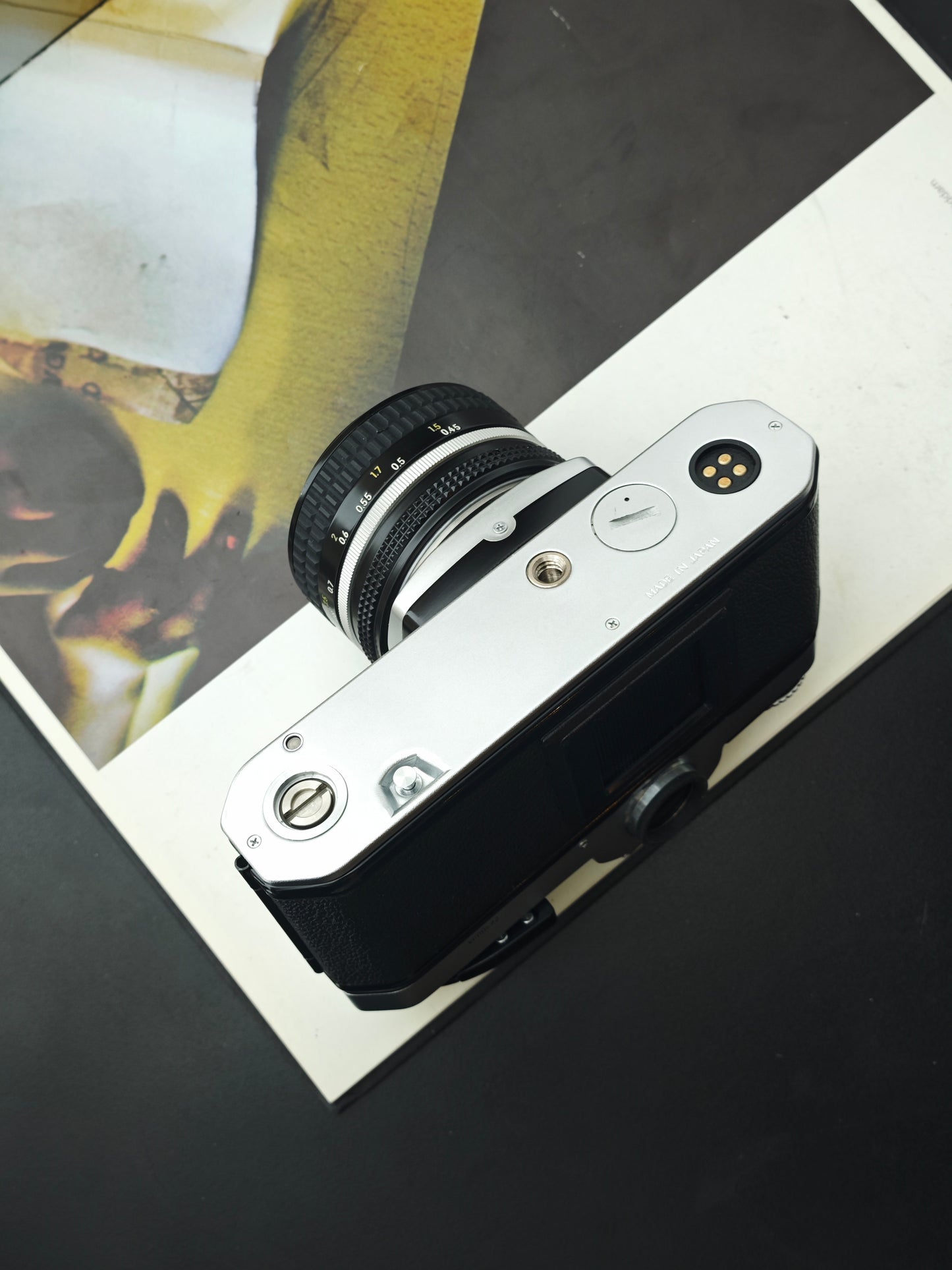 Nikon FE2 silver with Nikon Nikkor 50mm F1.4 Ai